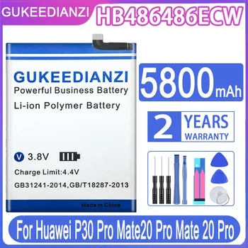 Аккумулятор GUKEEDIANZI HB486486ECW для Huawei P30 Pro P30Pro Mate20 Pro Mate 20 Pro Аккумулятор для телефона 5800 мАч + инструменты