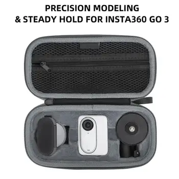 Сумка Для Хранения Камеры Insta360 Go 3 Mini Carrying Case Абсолютная Защита Сумка Для Хранения Жесткий Дорожный Органайзер для Аксессуаров