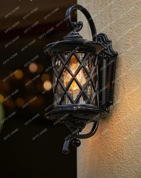 Уличный настенный светильник, Водонепроницаемый настенный светильник для прохода, Уличный светильник для ворот во внутренний двор