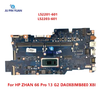 L52201-601 L52203-601 Для HP ZHAN 66 Pro 13 G2 Материнская Плата Ноутбука Mainboard DA0X8IMB8E0 X8I 100% Протестирована