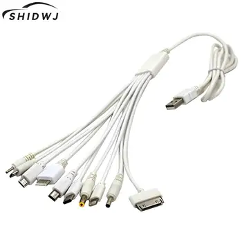 Горячая распродажа 10 дюймов 1 USB Универсальный Многофункциональный кабель для зарядного устройства USB для мобильного телефона iPhone
