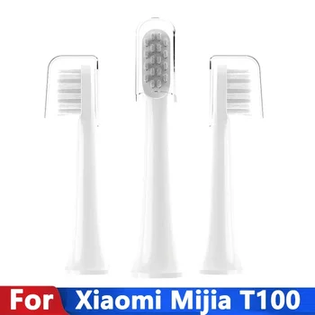 3 шт. насадки для зубных щеток для Xiaomi Mijia T100 Mi Smart Замена электрической зубной щетки