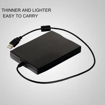 Горячий Портативный 3,5-дюймовый 1,44 МБ FDD Черный Гибкий Диск С Внешним Интерфейсом USB FDD Внешний USB-Дисковод для Ноутбука Быстрая Доставка