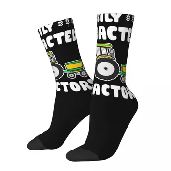 Носки унисекс для сельскохозяйственных тракторов с ветрозащитным 3D принтом Happy Socks в уличном стиле Crazy Sock