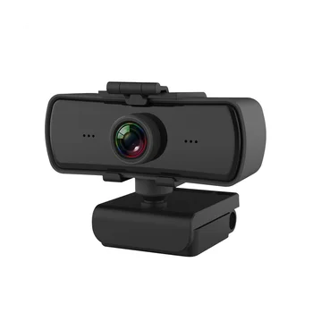 Веб-камера Full HD 2K с микрофоном 360-градусной регулировки USB для компьютера Цифровая веб-камера с автофокусом для ПК Веб-камера
