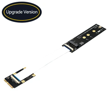 M.2 NVME SSD к Адаптерной Плате Mini PCI-e Riser с Кабелем FFC для M.2 Key M 2230/2242/2260/2280 NVME SSD Конвертер Удлинитель