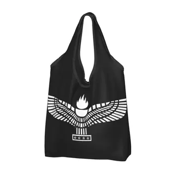 Изготовленная на заказ сумка для покупок с арамейскоСирийским флагом, женская портативная сумка для покупок с продуктовым тотализатором большой емкости