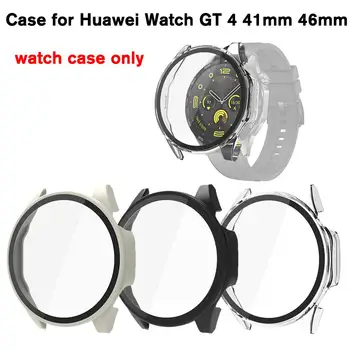 Закаленное Стекло + Чехол из ПК Для Huawei Watch GT 4 41 мм 46 мм Полный Охват Защитный Чехол-Бампер Для Huawei Watch GT4 Accesso A1G3