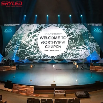 Аренда светодиодной видеостены SRYLED P3.91 для проведения концертов в помещении и на открытом воздухе, фон для церковной сцены, светодиодный экран размером 500x500 мм