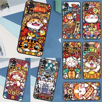 Чехол blessing lucky cat Для Xiaomi Redmi Note 12 11 10 9 8 Pro 12S 11S 10S 9S 8T 10A 10C 9A 9C 9T 12C Чехол