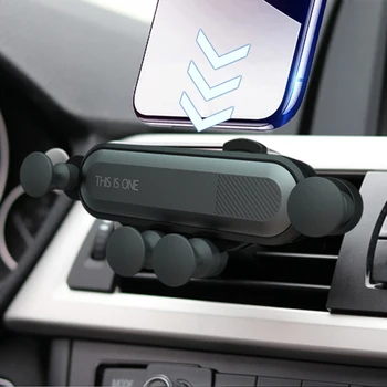 2020 Новое Универсальное Автомобильное Крепление Для Вентиляционного Отверстия Gravity Auto-Grip Автомобильный Держатель Телефона Поддержка Телефона в Автомобиле Для Планшетов iPhone X Samsung
