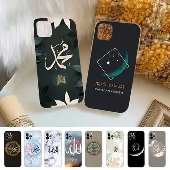 Мусульманский Чехол для телефона Islam Bismillah Allah Силиконовый Мягкий Чехол для iphone 14 13 12 11 Pro Mini XS MAX 8 7 6 Plus X XS XR Cover