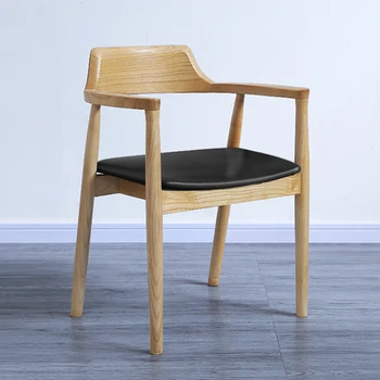 Роскошные эргономичные Обеденные стулья с деревянными подлокотниками Современные скандинавские обеденные стулья Дизайн гостиной Sillas Comedor Мебель для дома SR50DC
