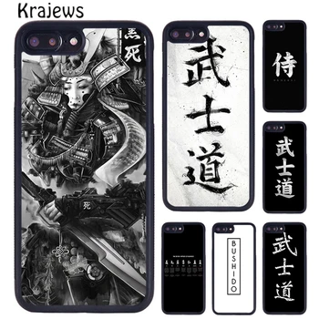 Krajews Bushido Samurai Чехол для телефона Чехол для iPhone 15 14 6 7 8 plus X XR XS 11 12 13 pro max coque