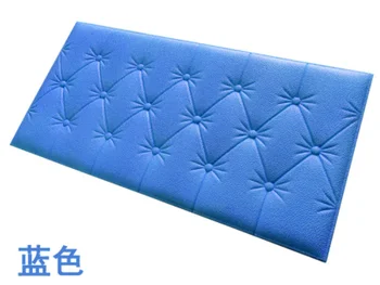 Наклейки на стену из однотонной удобной мягкой сумки в изголовье кровати